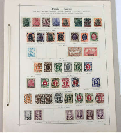 Briefmarken Danzig 1920/36 - Foto 1