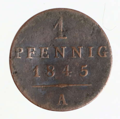 1 Pfennig Waldeck-Pyrmont 1845 A - фото 1