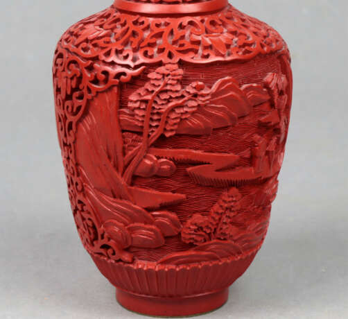 Asiatische Rotlack Vase - фото 2