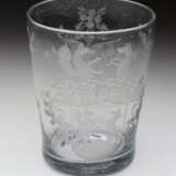 beschliffener Glasbecher - photo 1