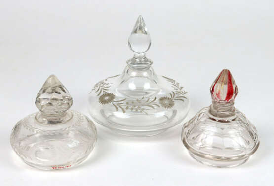 3 barocke Glasdeckel - photo 1