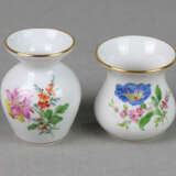Meissen 2 Miniatur Vasen *Blume 2* - photo 1