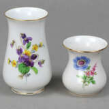 Meissen 2 kleine Vasen *Blume 2* - Foto 1