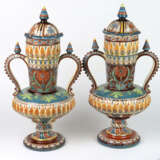 Majolika Vasenpaar um 1880 - photo 1