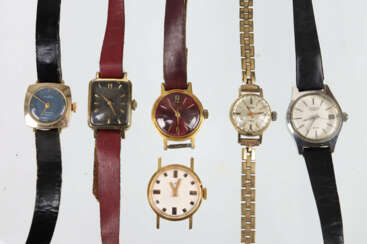 6 Damen Armbanduhren