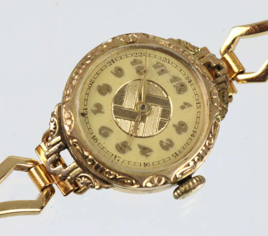 Golddoublé Damen Armbanduhr - Foto 1
