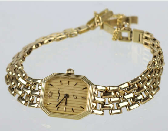 goldene Damen Armbanduhr - фото 1