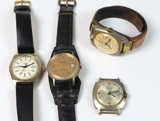 4 Herren Armbanduhren *Ruhla* - photo 1