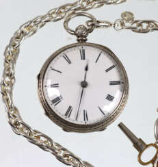 Schlüssel Taschenuhr London 1873