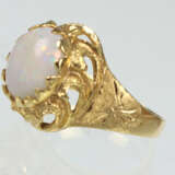 Opal Goldring - Gelbgold 750 - Foto 2