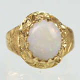 Opal Goldring - Gelbgold 750 - Foto 3