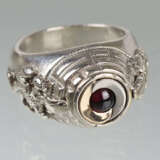 Gift Ring mit Granat Cabochon - Foto 1