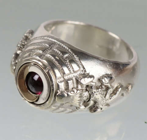 Gift Ring mit Granat Cabochon - photo 2