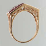 Rubin Ring mit Diamanten - Gelbgold 333 - photo 3