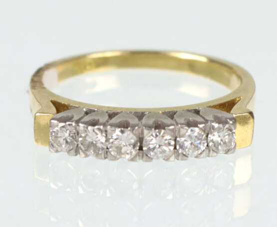 Brillant Ring - Gelbgold/WG 585 - фото 1