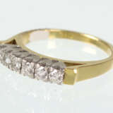 Brillant Ring - Gelbgold/WG 585 - Foto 2