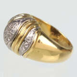Ring mit 21 Brillanten - Gelbgold 750 - Foto 2