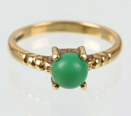 Ring mit Besatz - Gelbgold 585 - photo 1