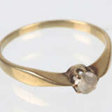 Ring mit Besatz - Gelbgold 333 - Foto 1