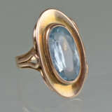 Ring mit Aquamarin Spinell - Gelbgold 333 - Foto 1