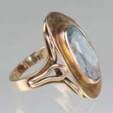 Ring mit Aquamarin Spinell - Gelbgold 333 - Foto 2