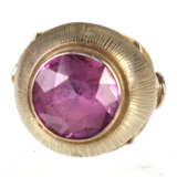 Ring mit Rubin Synthese - Gelbgold 333 - Foto 3