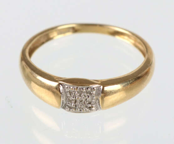 Diamant Ring - Gelbgold 585 - Foto 1