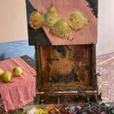 Painting “Forbidden fruits”, Cardboard, Oil, Naturalism, Still life, Russia, 2021 - photo 2