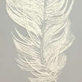 Peinture design «plume blanche», Panneau de fibres de bois, Peinture acrylique, Art contemporain, интерьерное панно, Russie, 2021 - photo 2
