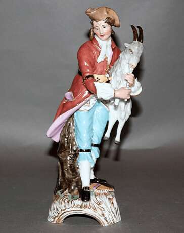 “Figurine Boy with goatfactory of A. Popov porcelain” - photo 1