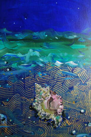 Painting “sea treasure”, Canvas on the subframe, Painting with acrylic, Figurative, Still life, Italy, 2021 - photo 1
