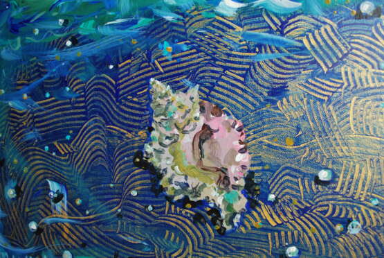 Painting “sea treasure”, Canvas on the subframe, Painting with acrylic, Figurative, Still life, Italy, 2021 - photo 2