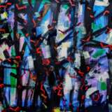 Design Gemälde „verdammte Bäume“, Leinwand, Malerei mit Acrylfarben, Abstractionismus, абстрактное, Italien, 2021 - Foto 1
