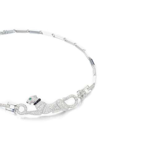 Diamond, emerald and onyx necklace, 'Dame à la panthère', Cartier - фото 2