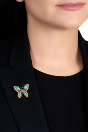 Turquoise, ruby and diamond brooch, Van Cleef & Arpels - photo 4