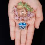 Gem set and diamond brooch/pendant combination, James Ganh - фото 5
