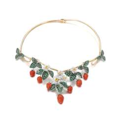 Gem set and diamond necklace, Michele della Valle