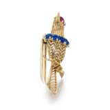 Ruby and sapphire brooch, Cartier, circa 1950 - photo 2