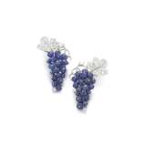 Pair of sapphire and diamond earrings, Boucheron - фото 1