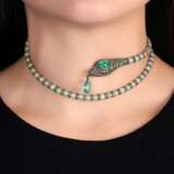 Gem set and diamond choker - photo 4