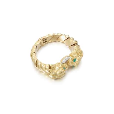 Gold, emerald and diamond bracelet, David Webb - фото 3