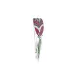 Gem set and diamond brooch, 'Tulip', Michele della Valle - Foto 2