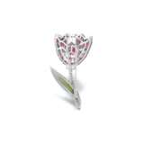 Gem set and diamond brooch, 'Tulip', Michele della Valle - Foto 3