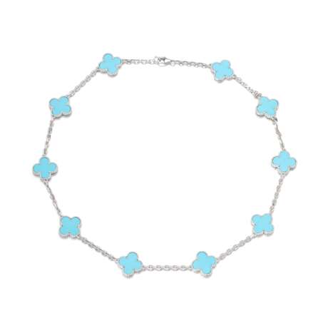 Gold and turquoise necklace, 'Alhambra', Van Cleef & Arpels - фото 1