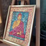 Buddha Panneau de fibres de bois apprêté Huile sur panneau de fibres Art religieux Genre religieux Russie 2021 - photo 2