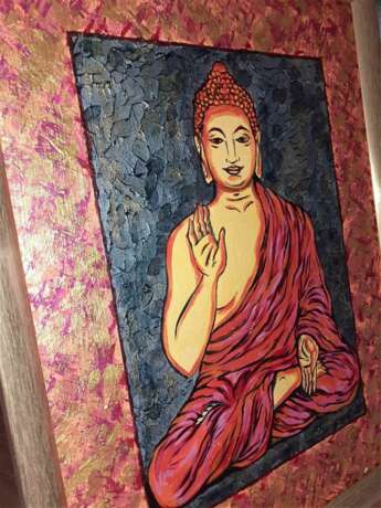 Buddha Primed fiberboard Oil on fiberboard Religious art Religious genre Russia 2021 - photo 8