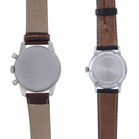 KONVOLUT 2x Armbanduhr und 3x Lederarmband - photo 3