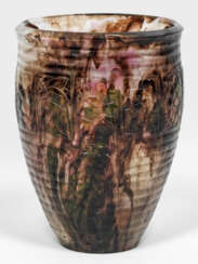 Seltene Art Déco-Pâte de cristal-Vase von