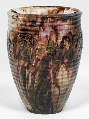Seltene Art Déco-Pâte de cristal-Vase von - Foto 1