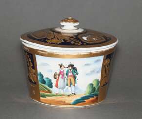 Sugar bowl. factory-Gardner porcelain